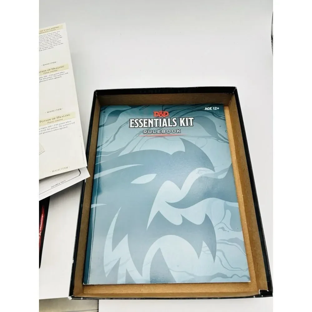 Wizards of the Coast Dungeons & Dragons Essentials Kit Rulebook Dice Maps Cards